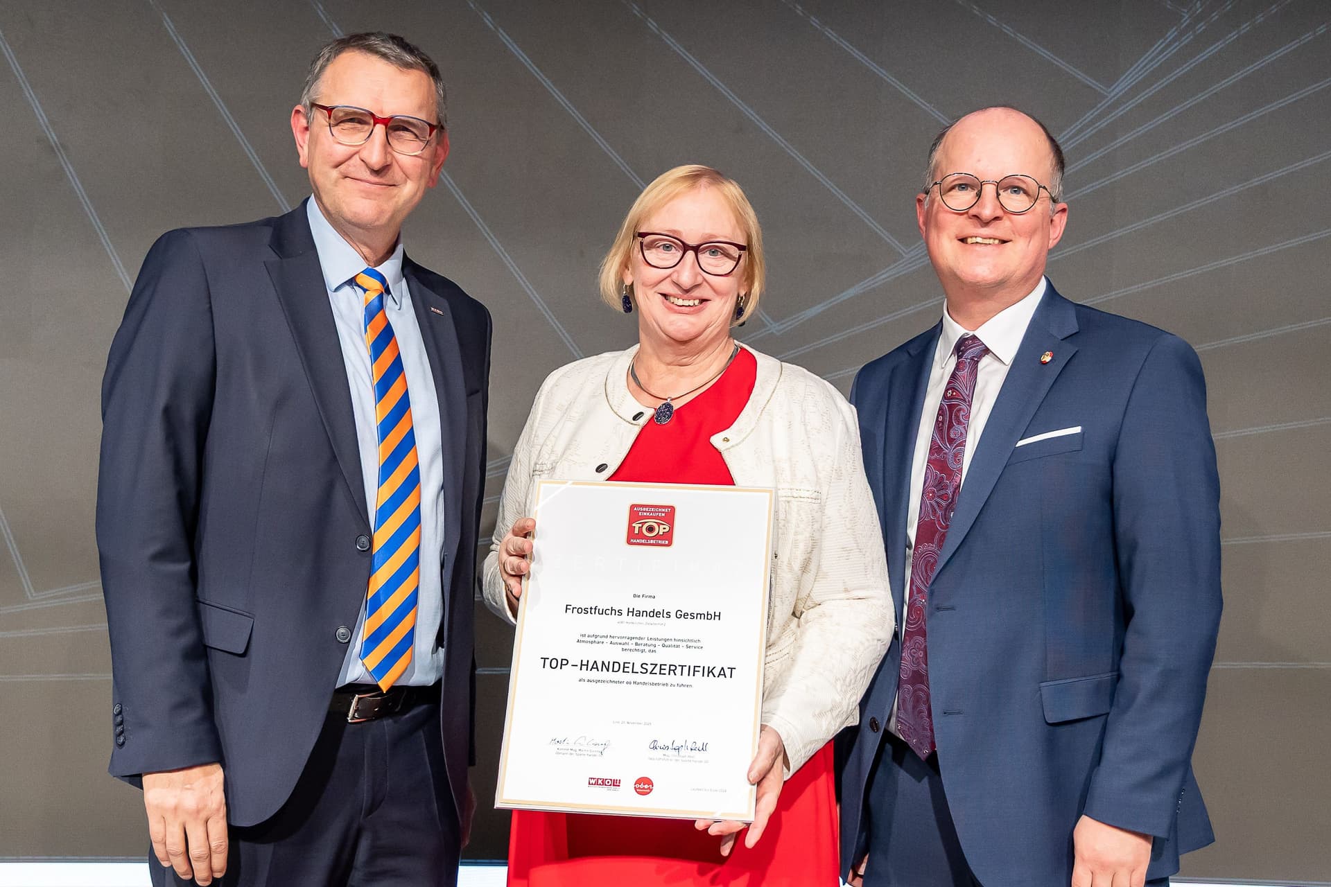Verleihung Top-Handelszertifikat 2025